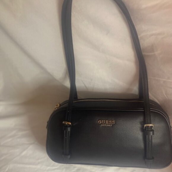 GUESS Black Cerelia shoulder satchel bag (NEW) - Picture 1 of 8